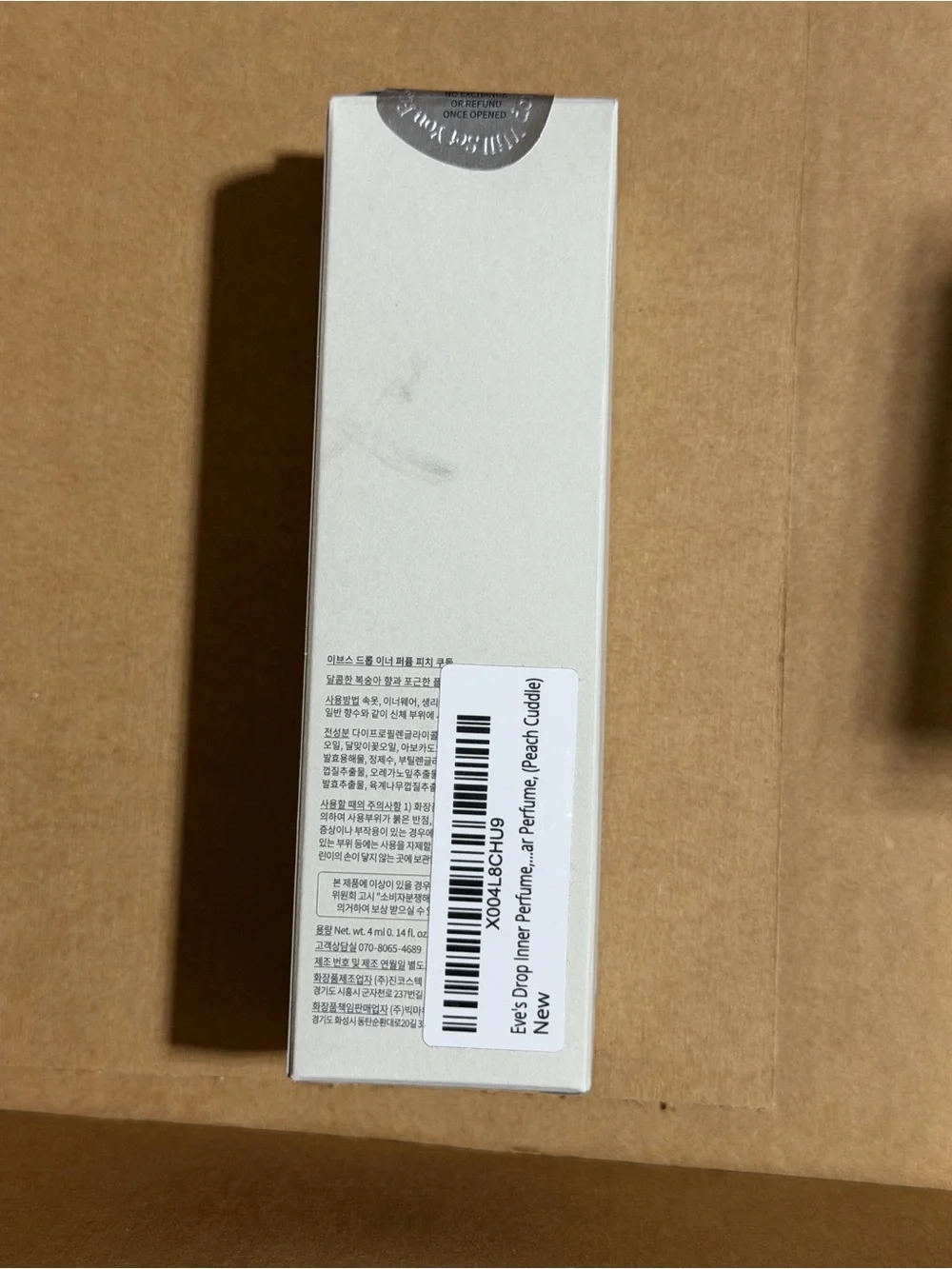 Eves Drop Peach Cuddle Inner Perfume - White Packaging